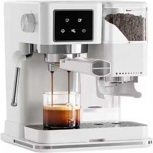 Cafetera espresso semiautomática de tamaño pequeño con función de espumador de leche para uso doméstico - Product Image 2