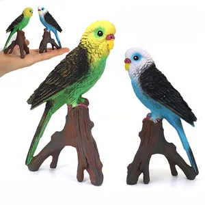 Plastic Huisdecoratie Diermodel Birdie Kinderen Cadeau Simulatie Papegaai Vliegende Dier Ara Cognitieve Collectie