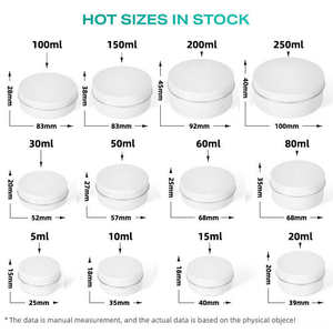 Tarro de lata de metal Hermético con tapas RTS Lata de aluminio redonda personalizada para embalaje cosmético Bálsamo de hojalata de aluminio personalizado - Product Image 2