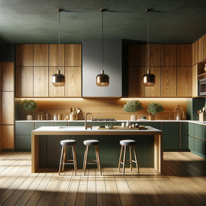 Ensemble armoire de <span class=keywords><strong>cuisine</strong></span> moderne simple et confortable conception personnalisée pour maison villa intérieur usine modulaire - Product Image 4