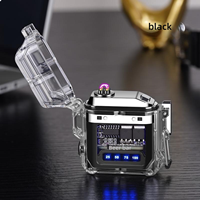 Briquet à arc électrique en métal, briquet électronique USB, logo plasma, rechargeable, briquet de luxe personnalisé, étui