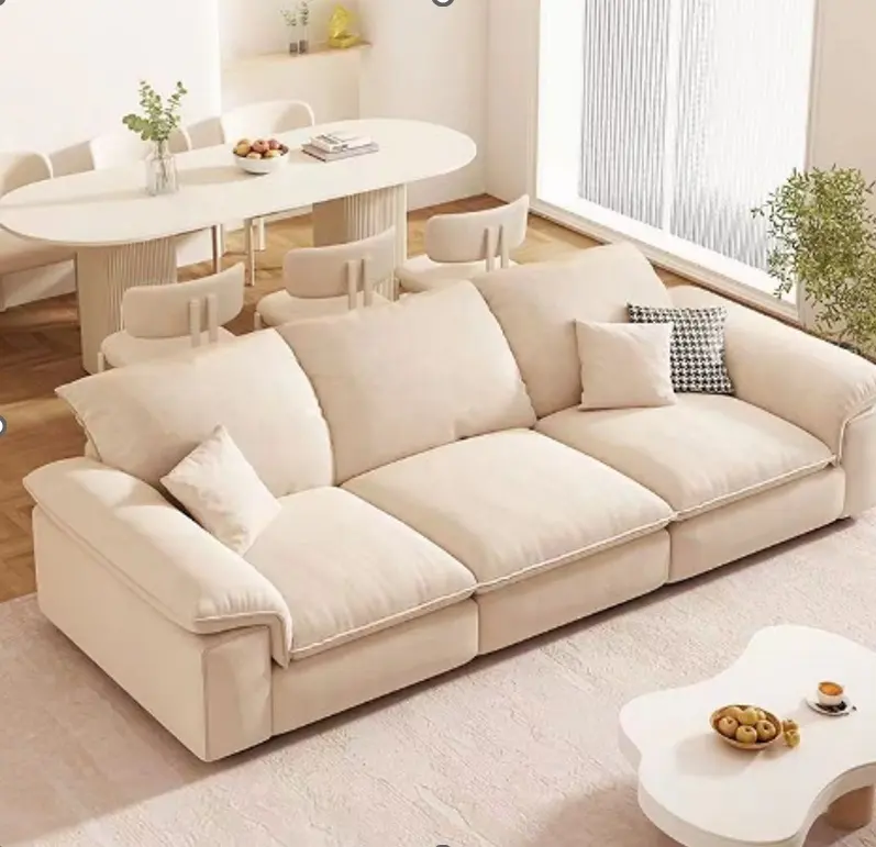 Italienischer Stil 3 Sitzer Ledersofa Wohnzimmermöbel