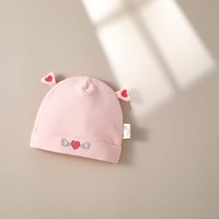 Gorro para Bebé Recién Nacido de 0 a 3 Meses, Clase A, Diseño para las Cuatro Estaciones, Algodón, Unisex, Doble Capa