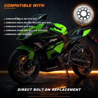 Cakram Rem Motor Depan Custom Floating 310mm untuk Brembo Supersport Rotor Kawasaki EX 400 ABS Ninja 400 2018+