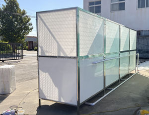 Chenil à double pile en acier inoxydable 304 avec porte en verre trempé - Product Image 6