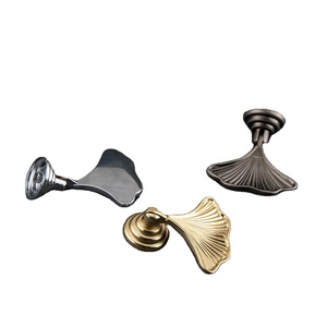 Furniture Bedroom Kitchen <b>Cupboard</b> Cabinet Drawer Leaf Pulls Decorative Contemporary Zinc Solid Satin Brass Door Handle <b>Knobs</b> - Product Image 3