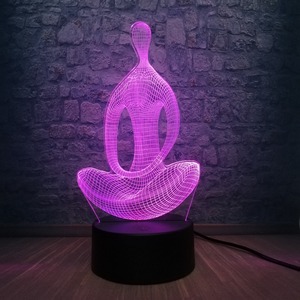 3D Illusion Yoga Meditation Night Light 7 Color Change LED Desk Table <strong>Lamp</strong> - Product Image 3