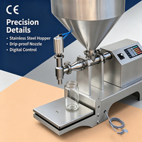 Machine de dosage et de remplissage semi-automatique à vis sans fin pour farine, café, épices, poudre sèche, eau, liquide, miel, jus, sauce, abordable