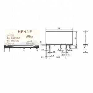 รีเลย์แม่เหล็กไฟฟ้า HF41F 5 12 24-ZS 5 ขา 6A 5V 250VAC 12VDC 24VDC รุ่น HF41F 5-ZS HF41F 12-ZS HF41F 24-ZS - Product Image 3