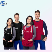 Tablier personnalisé imperméable unisexe, double face élastique, avec poche, pour barbier et coiffeur