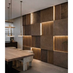 Panneau d'isolation acoustique en MDF et bois massif pour studio, insonorisation écologique personnalisée, absorption acoustique haute fréquence - Product Image 1