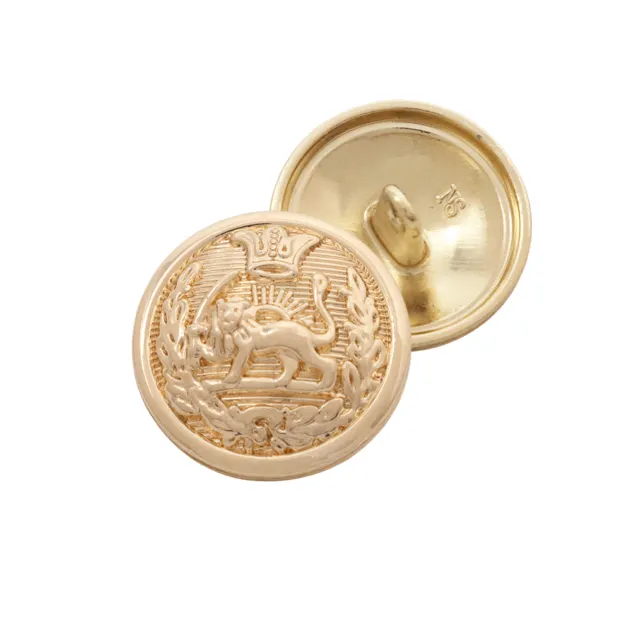 Özel Logo Metal hindistan cevizi düğmesi özelleştirilmiş kalıp yuvarlak sürdürülebilir dev moda dekoratif düğmeler