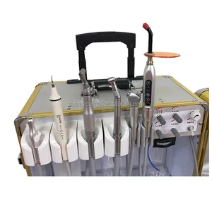 S111 Beweglicher Koffer Mobile Portable Dental Delivery Unit Komplett set mit eingebautem Luft kompressor