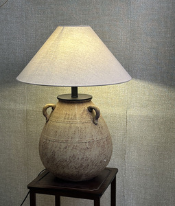 Hot Bán Nghệ Thuật <span class=keywords><strong>Retro</strong></span> Cổ Điển Trang Trại Trang Trí Trung Quốc Gốm Sứ Vải Đất Sét Bảng Đèn Cho Cạnh Giường Ngủ Văn Phòng Trang Trí - Product Image 3