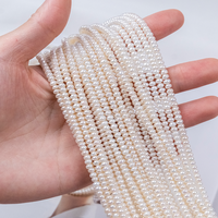 Perles pour la fabrication de bijoux, perles en forme de bouton, brins de perles de 2-3-3,5-4 mm, perles pour la production de bijoux faits à la main en masse, approvisionnement en gros en usine