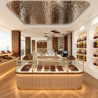 Vitrine à chocolat multifonctionnelle de luxe personnalisée avec éclairage LED, design écologique pour les magasins de détail commerciaux - Outre-mer