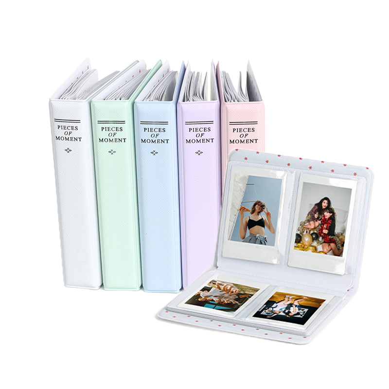 16 листов, 64 фотографии, новый цвет, десерт, время, Instax, мини-пленка для камеры, блокнот, Kpop, карточный альбом, фотоальбом Instax