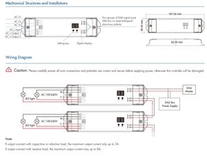 Interruptor de Atenuación DALI DH (<span class=keywords><strong>DT7</strong></span>) 100-240 VCA 2 Canales * 5 A, Interruptor de CA con Garantía de 3 Años, 2400 W - Product Image 4