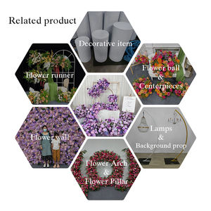 Arco Floral Artificial de Seda de Lujo en Color Morado con Flores Realistas, Ecológico, para Decoración de Fondo en Bodas y Eventos Escolares - Product Image 5