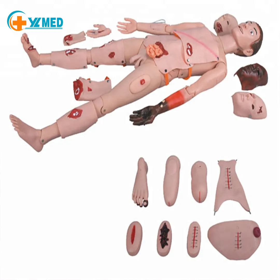 Simulador de primeros auxilios para el cuidado de pacientes, modelo humano de cuerpo completo para enfermería, entrenamiento médico, modelos de enseñanza