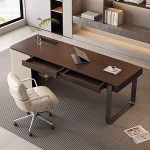 Scrivania di fascia alta capo CEO moderna Executive sollevamento scrivania da ufficio con archiviazione eco-friendly presidente presidente del Computer da tavolo - Product Image 3