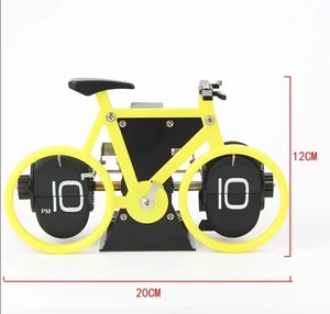 Xe Đạp Hình Retro Sáng Tạo Kỹ Thuật Số Lật Đồng Hồ Cho Bàn Trang Trí Nội Thất Độc Đáo Bàn Đồng Hồ Ngày Đài Phát Thanh Cho Trang Chủ Chuyển - Product Image 4