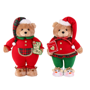 Nouvelle <span class=keywords><strong>figurine</strong></span> d'ours de Noël <span class=keywords><strong>en</strong></span> feutre doux Zaves, design 2026, 33x18cm, cadeau <span class=keywords><strong>pour</strong></span> enfants, ornement de fête à la maison, décoration de table festive - Product Image 2