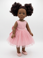 Poupée réaliste en vinyle de 18 pouces, fille afro-américaine à cheveux bouclés, pour collection, cadeau, vente en gros, OEM personnalisé