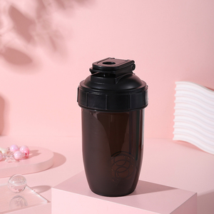 Plastic Drinking clear Eco Friendly Cheap Reusable Wide Mouth 500ml <b>Shaker</b> Water <b>Bottle</b> with Cover - Product Image 6