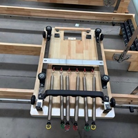 Meilleur Reformer Pilates en Bois de Chêne pour Fitness Professionnel, Roue en PU Ultra-silencieuse, Rail en Acier Inoxydable pour Yoga et Équipement de Gym Commercial