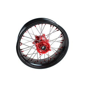 Juego de Ruedas de Aleación de Aluminio 16/17 7116 para <span class=keywords><strong>Honda</strong></span> CR <span class=keywords><strong>CRF</strong></span> 250 <span class=keywords><strong>450</strong></span> <span class=keywords><strong>Supermoto</strong></span>, Llantas de Color - Product Image 4
