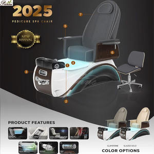 Silla de <span class=keywords><strong>pedicura</strong></span> <span class=keywords><strong>hidromasaje</strong></span> reina reclinable de salón de belleza popular moderna con bomba de drenaje - Product Image 1