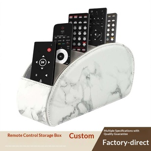 Modern Multipurpose Luxury PU Leather Desktop Organizer Living Room Bedside Table Remote Control <strong>Small</strong> Item Storage <strong>Box</strong> 5 - Product Image 3