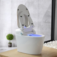 Articles sanitaires intelligents haut de gamme, toilettes intelligentes modernes en céramique et porcelaine avec capteur automatique