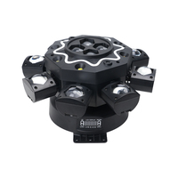 Projecteur LED RGBW à huit bras avec contrôle DMX512 pour parcs à thème - Puissance et flexibilité multidimensionnelles