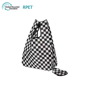 Léger Simple Sac Tissé Écologique Pratique Pliable Étanche Réutilisable Fourre-Tout pour Shopping Polyester Tissu Durable - Product Image 2