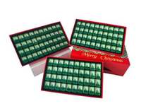 Ensemble de Mahjong américain avec sable liquide vert scintillant de Noël, tuiles de Mahjong à sable liquide, cadeau de Noël haut de gamme pour les amateurs de Mahjong