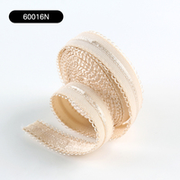Bande élastique tissée Picot en polyester lisse, haute ténacité, pour bretelles de soutien-gorge, nouvelle mode, vente en gros