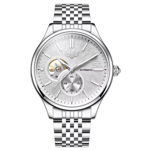Montres mécaniques automatiques de luxe pour hommes, grand cadran ajouré, style sport, calendrier, pour les loisirs et les affaires - Product Image 1