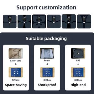Balance numérique intelligente pour poids corporel, Machine à pesée électronique et numérique en verre, - Product Image 5