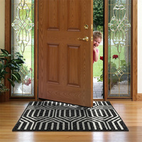 Tapis d'entrée absorbant pour porte avant et arrière, avec support en caoutchouc antidérapant, tapis d'entrée intérieur pour attraper la boue et la saleté