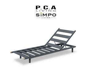 SIMPOLIFESTYLE Mobilier d'extérieur haut <span class=keywords><strong>de</strong></span> gamme ASTRID, chaise longue <span class=keywords><strong>de</strong></span> <span class=keywords><strong>luxe</strong></span> pour jardin, terrasse, hôtel, <span class=keywords><strong>piscine</strong></span>, en aluminium et tissu - Product Image 5