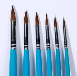 6pcs di arte pittura piatto sintetico pennello pittura ad <span class=keywords><strong>acquerello</strong></span> - Product Image 3