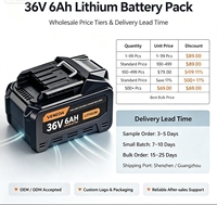 Baterai Lithium Isi Ulang BL4050F 6Ah 216Wh, Pengisian Penuh 50 Menit, Kompatibel dengan Bor Tanpa Kabel 40V Max, Paket Peralatan Tenaga Listrik Tersedia