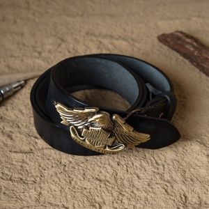 Plaque <span class=keywords><strong>Harley</strong></span> en laiton de style rétro pour <span class=keywords><strong>ceinture</strong></span> de moto en cuir de vachette pour hommes - Product Image 2
