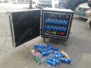 Actpro <span class=keywords><strong>Power</strong></span> Distro 32 Amp Input Caixa De Distribuição De Energia Portátil Amplificador De Sequência De Potência De Áudio - Product Image 5