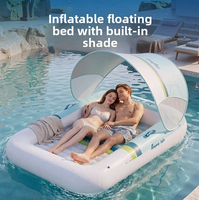 YK2026-34 Matelas Gonflable Pliable Flottant pour Piscine, Hamac Aquatique, Lit Gonflable, Jouet de Plage et de Piscine