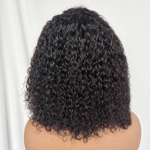 X-TRESS-Peluca <span class=keywords><strong>de</strong></span> <span class=keywords><strong>cabello</strong></span> 100% humano para mujer, postizo corto con malla frontal, pelo <span class=keywords><strong>Natural</strong></span> rizado, <span class=keywords><strong>venta</strong></span> directa <span class=keywords><strong>de</strong></span> fábrica - Product Image 5
