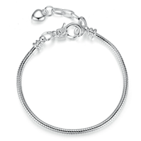 Bracelet à breloques en or plaqué or pour femme, chaîne serpent réglable, livraison gratuite