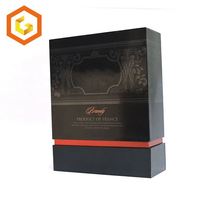 Boîtes d'emballage en papier personnalisées de haute qualité, luxueuses, noires mates, classiques, pour verres à vin, fabriquées en usine depuis 12 ans